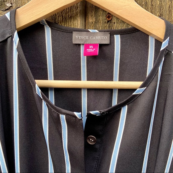 Vince Camuto Theory Stripe Belted Shirt Dress 🌿🍃 - Picture 10 of 11